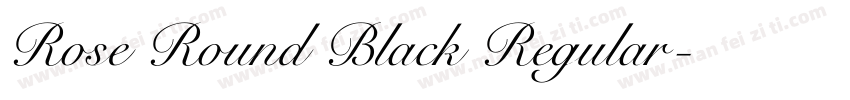 Rose Round Black Regular字体转换